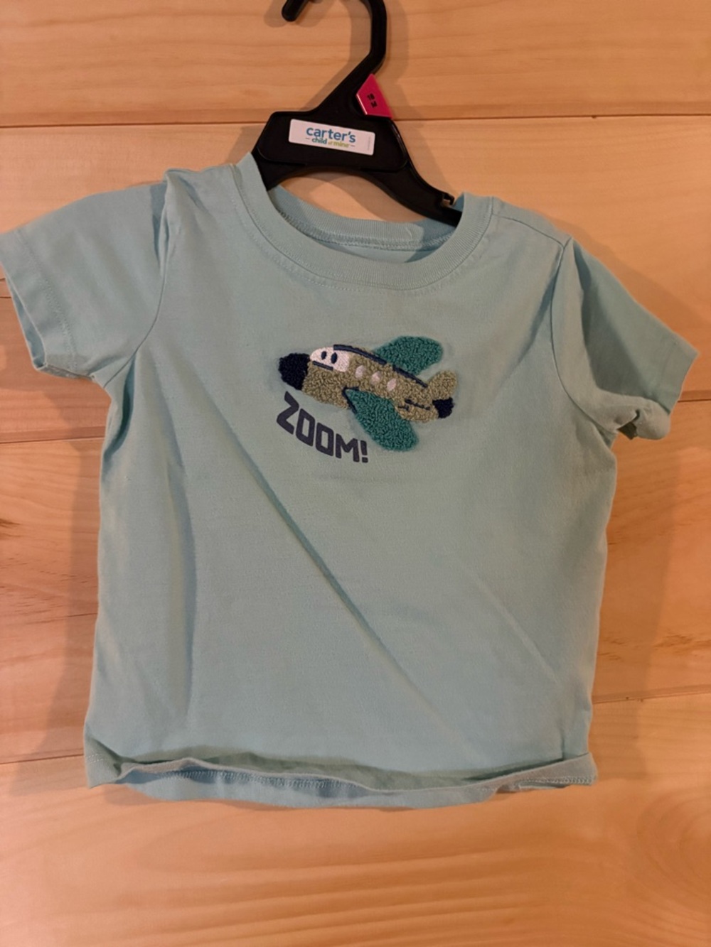 Garanimals Light Green Short-Sleeve Tee with Airplane Patch